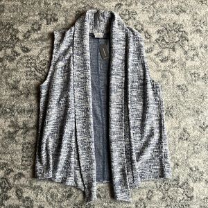 Blue and cream colored vest